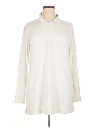 Pre-owned Lands' End Casual Dress In White