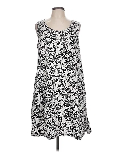 Pre-owned Lands' End Casual Dress In White