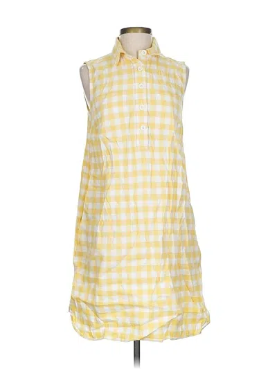 Pre-owned Lands' End Casual Dress In Yellow
