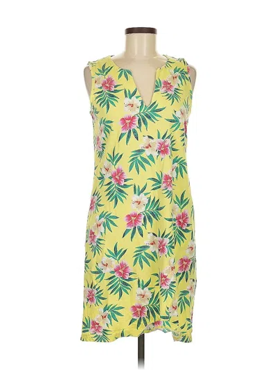 Pre-owned Lands' End Casual Dress In Yellow