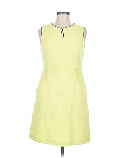 Pre-owned Lands' End Casual Dress In Yellow