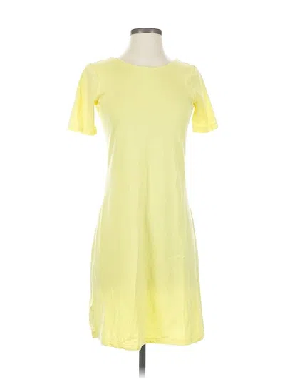 Pre-owned Lands' End Casual Dress In Yellow