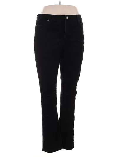 Pre-owned Lands' End Casual Pants In Black