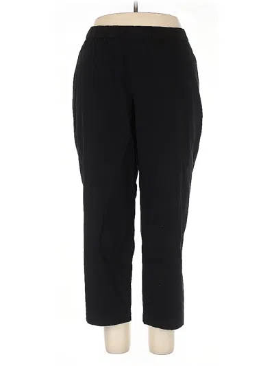 Pre-owned Lands' End Casual Pants In Black