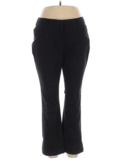 Pre-owned Lands' End Casual Pants In Black