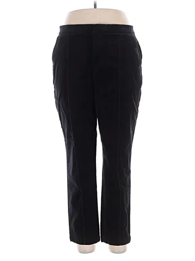 Pre-owned Lands' End Casual Pants In Black