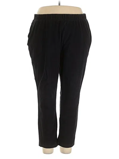 Pre-owned Lands' End Casual Pants In Black