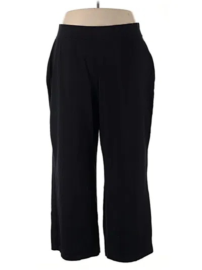 Pre-owned Lands' End Casual Pants In Black