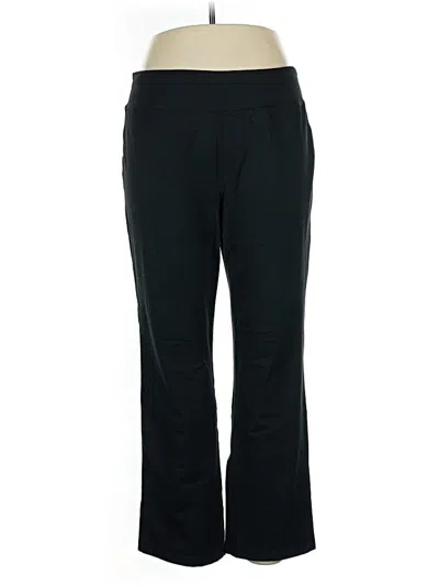 Pre-owned Lands' End Casual Pants In Black
