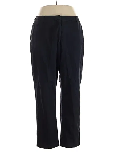 Pre-owned Lands' End Casual Pants In Black