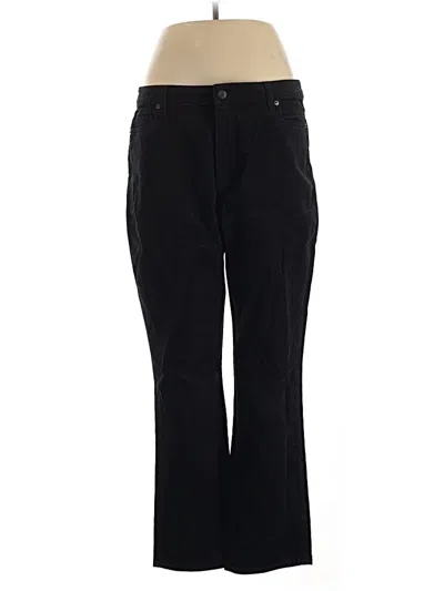 Pre-owned Lands' End Casual Pants In Black