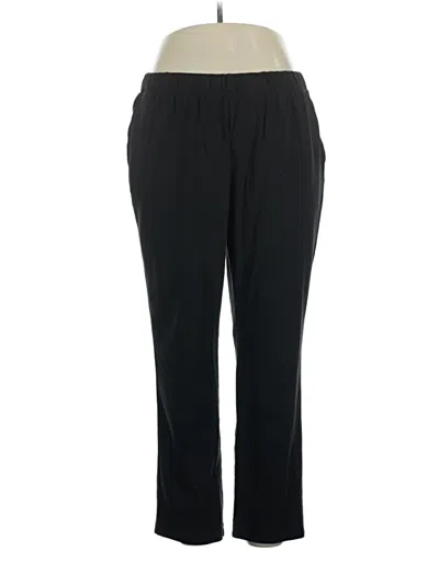 Pre-owned Lands' End Casual Pants In Black