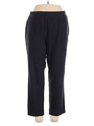 Pre-owned Lands' End Casual Pants In Black