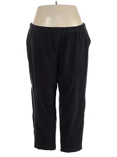 Pre-owned Lands' End Casual Pants In Black