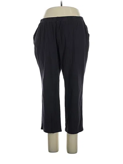 Pre-owned Lands' End Casual Pants In Black