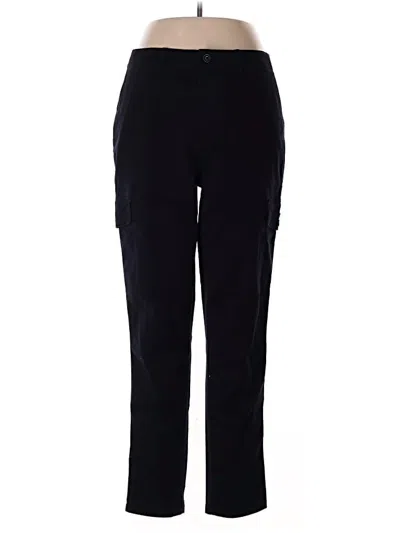 Pre-owned Lands' End Casual Pants In Black
