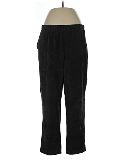 Pre-owned Lands' End Casual Pants In Black