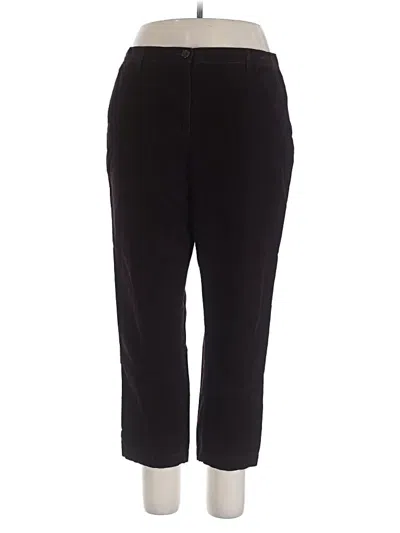 Pre-owned Lands' End Casual Pants In Black