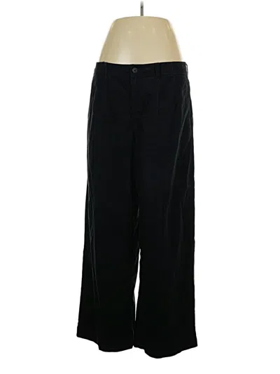 Pre-owned Lands' End Casual Pants In Black