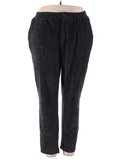 Pre-owned Lands' End Casual Pants In Black