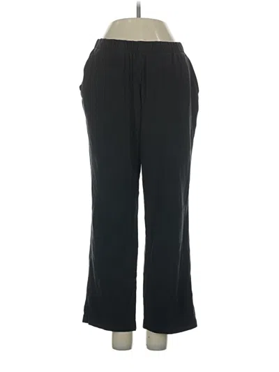 Pre-owned Lands' End Casual Pants In Black