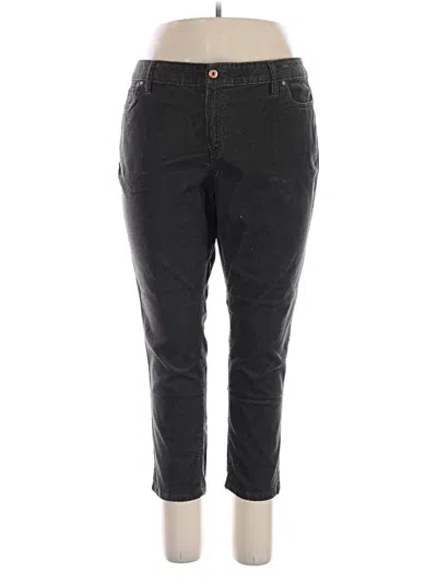 Pre-owned Lands' End Casual Pants In Black