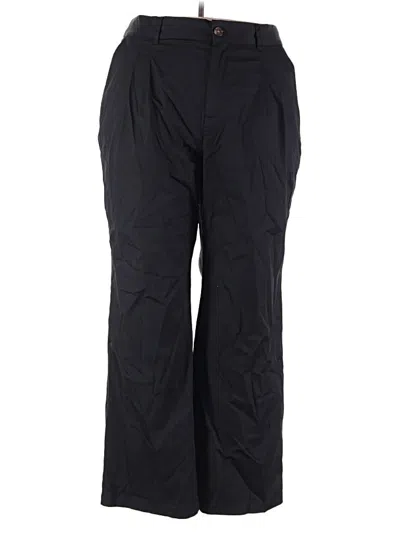 Pre-owned Lands' End Casual Pants In Black