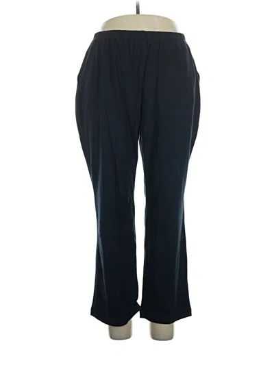 Pre-owned Lands' End Casual Pants In Black