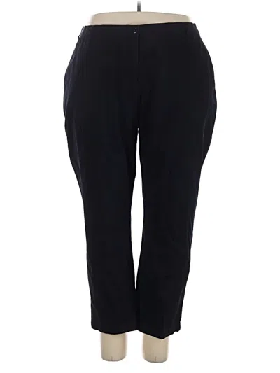 Pre-owned Lands' End Casual Pants In Black