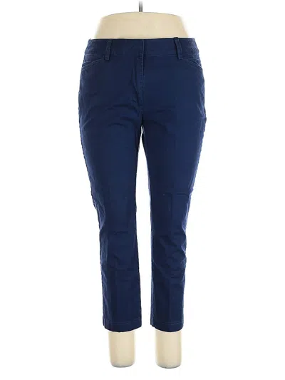 Pre-owned Lands' End Casual Pants In Blue