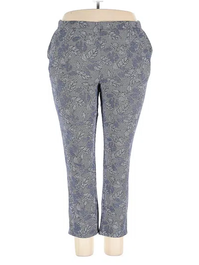 Pre-owned Lands' End Casual Pants In Blue