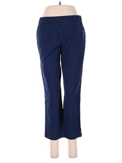 Pre-owned Lands' End Casual Pants In Blue
