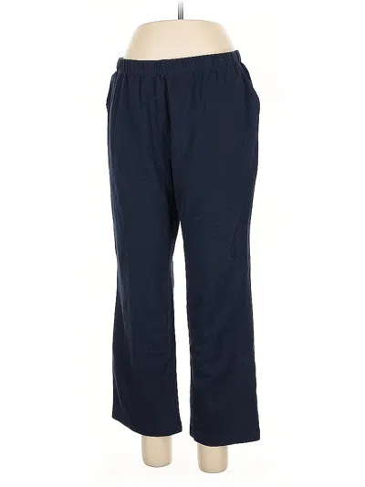 Pre-owned Lands' End Casual Pants In Blue
