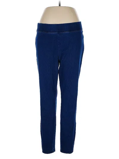 Pre-owned Lands' End Casual Pants In Blue