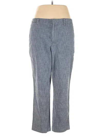 Pre-owned Lands' End Casual Pants In Blue