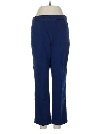 Pre-owned Lands' End Casual Pants In Blue