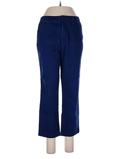 Pre-owned Lands' End Casual Pants In Blue