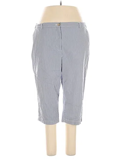 Pre-owned Lands' End Casual Pants In Blue