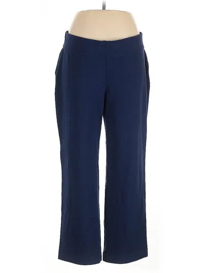 Pre-owned Lands' End Casual Pants In Blue