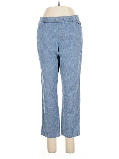 Pre-owned Lands' End Casual Pants In Blue