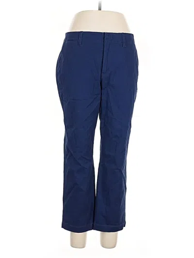 Pre-owned Lands' End Casual Pants In Blue