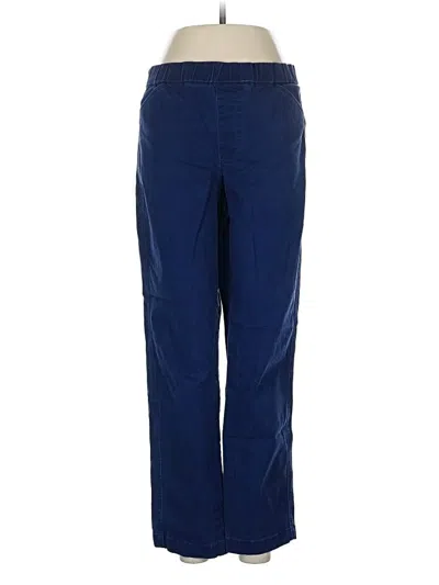 Pre-owned Lands' End Casual Pants In Blue