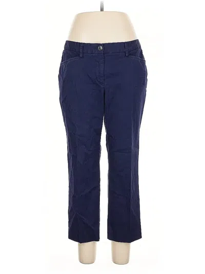 Pre-owned Lands' End Casual Pants In Blue