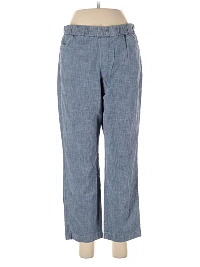 Pre-owned Lands' End Casual Pants In Blue