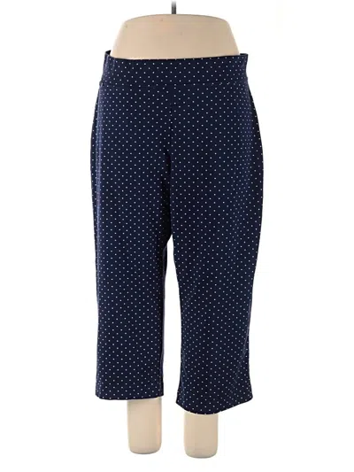 Pre-owned Lands' End Casual Pants In Blue