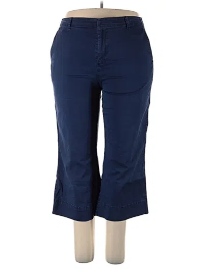 Pre-owned Lands' End Casual Pants In Blue