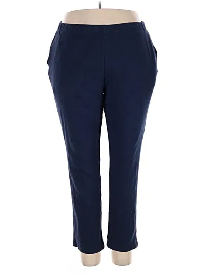 Pre-owned Lands' End Casual Pants In Blue