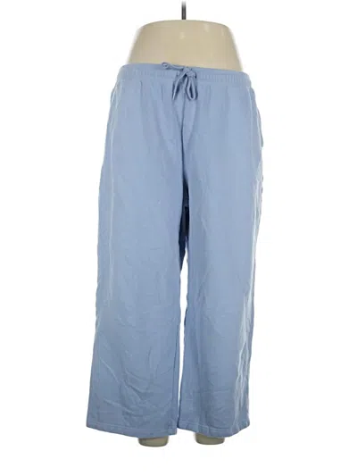 Pre-owned Lands' End Casual Pants In Blue