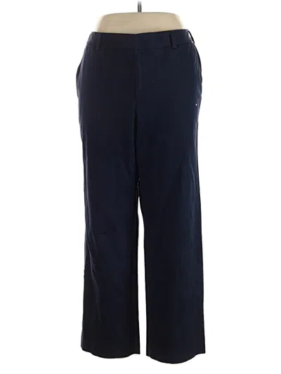 Pre-owned Lands' End Casual Pants In Blue