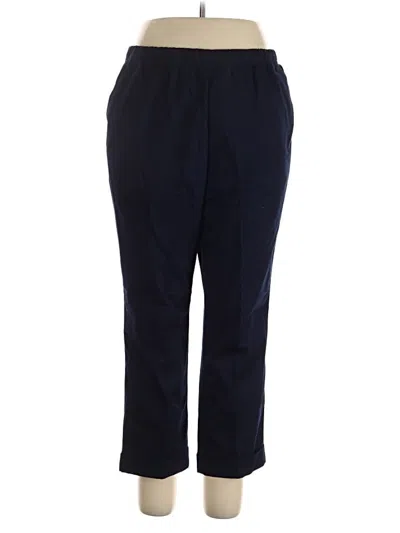 Pre-owned Lands' End Casual Pants In Blue
